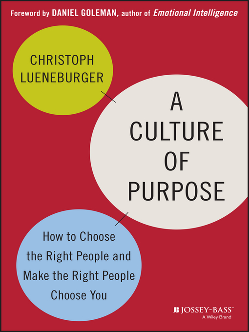 Title details for A Culture of Purpose by Christoph Lueneburger - Available